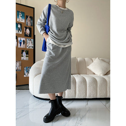 Damen Sweatshirt Skirt Set Eveloria - Eveloria