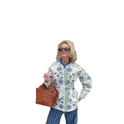 Damen Gestickte Bomberjacke Eveloria