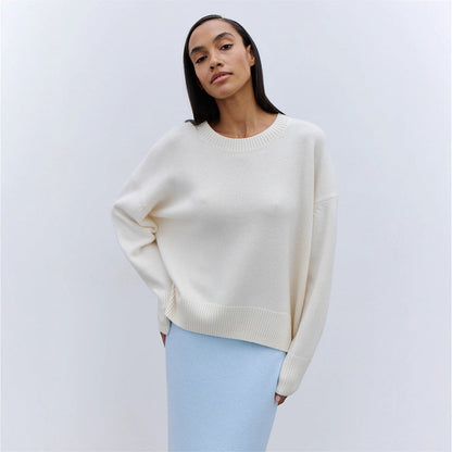Damen Strickpullover Komfortabel Lässig Eveloria
