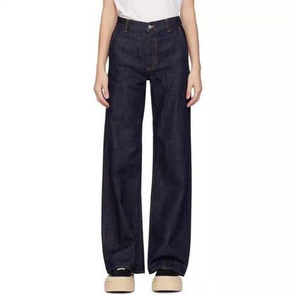 Damen Weite Jeans Lockere Fit Eveloria