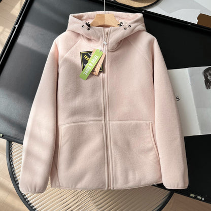 Damen Fleecejacke Hochkragen Mit Seitentaschen Eveloria