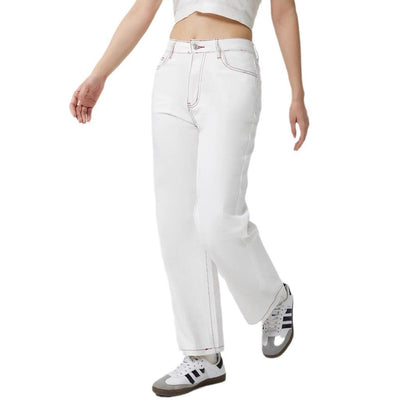 Eveloria Damen Jeans Elegant Fruchtstickerei