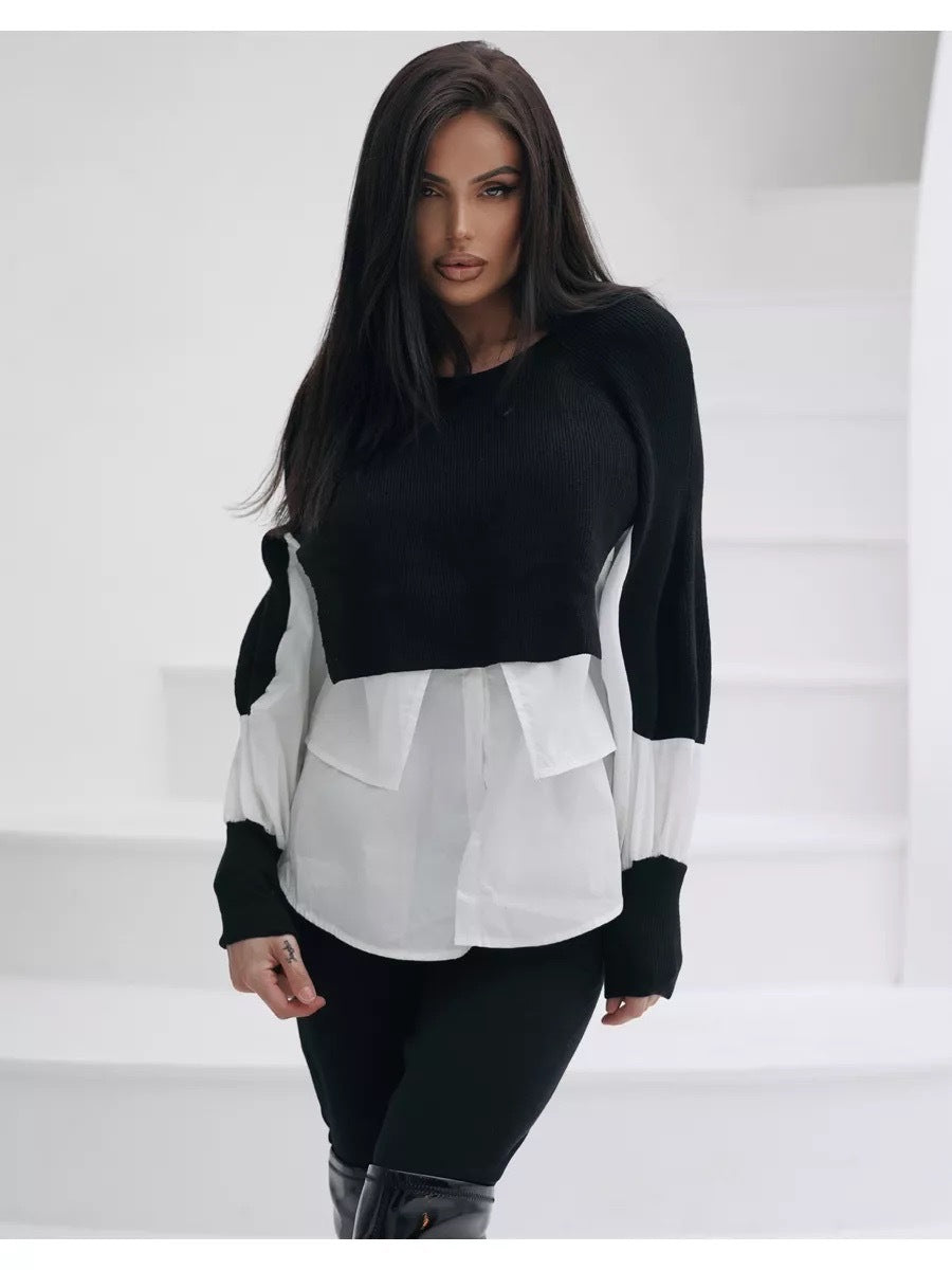 Damen Cropped Pullover Innovativ Eveloria
