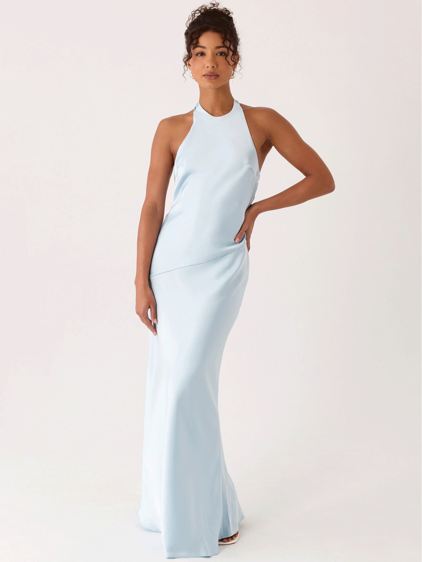 Damen Abendkleid Halterdesign Fließend Eveloria
