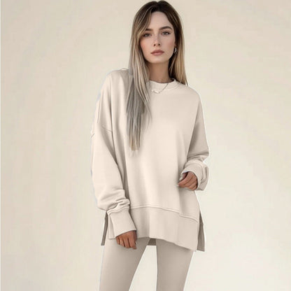 Damen Sportset Sweatshirt und Leggings locker und enganliegend - Eveloria