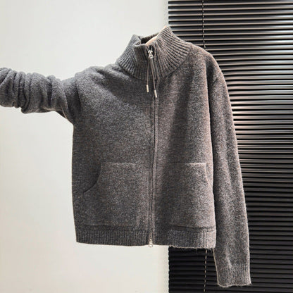 Damen Thermostrickjacke Hochschließend 2 Taschen Eveloria
