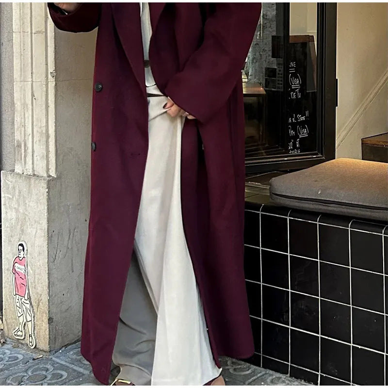 Damen Oversized Mantel Modisch Eveloria