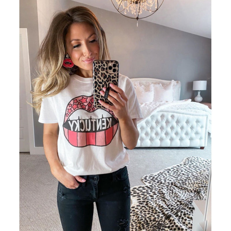Damen Graphic T-Shirt Eveloria Baumwolle