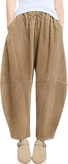 Damen High-Waist Freizeithose mit Kordelzug Eveloria