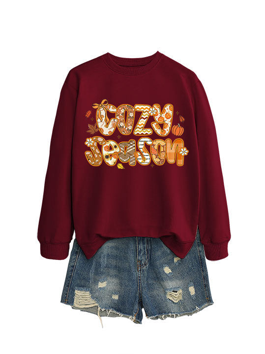 Damen Sweatshirt Herbstdesign Lässiger Schnitt Eveloria