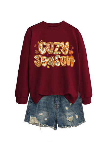 Damen Sweatshirt Herbstdesign Lässiger Schnitt Eveloria
