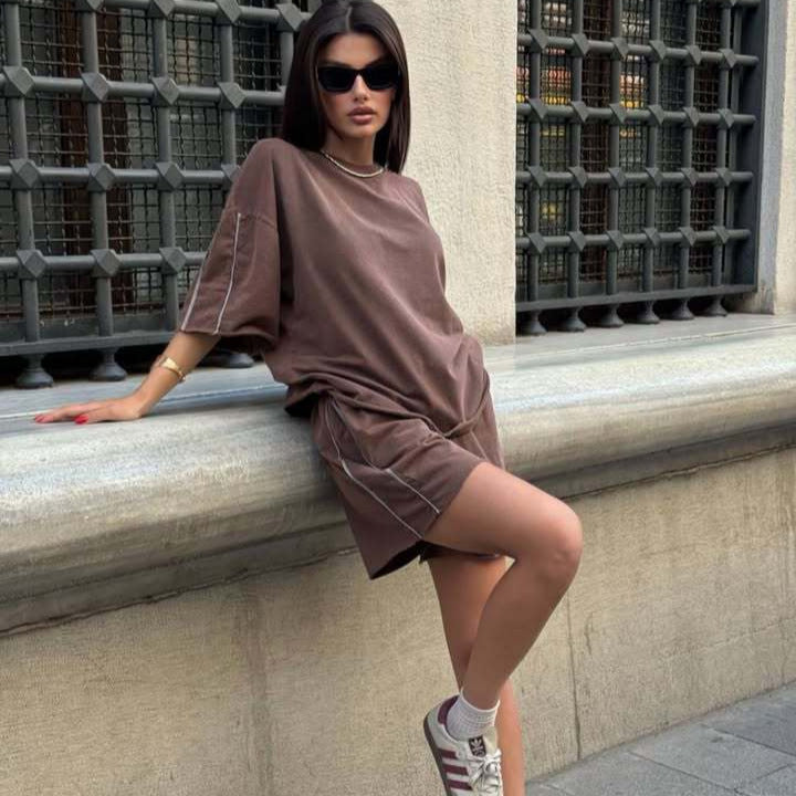 Damen Kurzarm-Set mit Shorts Modern Eveloria