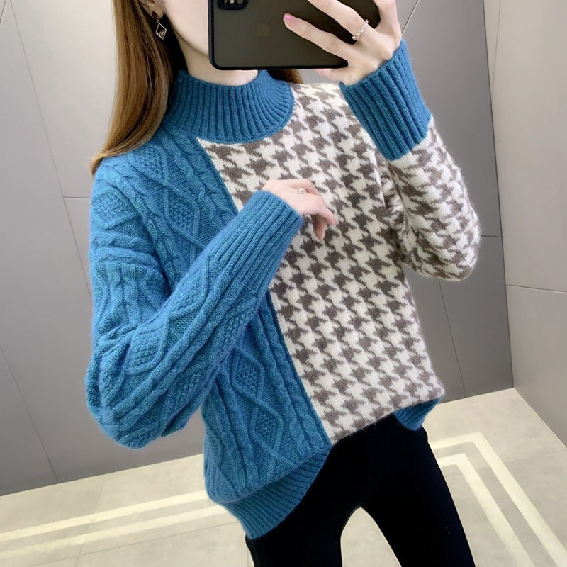 Damen Strickpullover Strukturiertes Zopfmuster Elegante Akzente - Eveloria