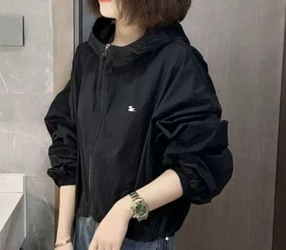 Damen Windbreaker-Jacke Leicht Atmungsaktiv Eveloria
