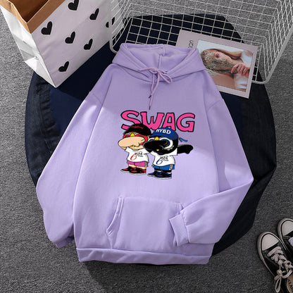 Damen Hoodie Lustiges Cartoon-Design Eveloria