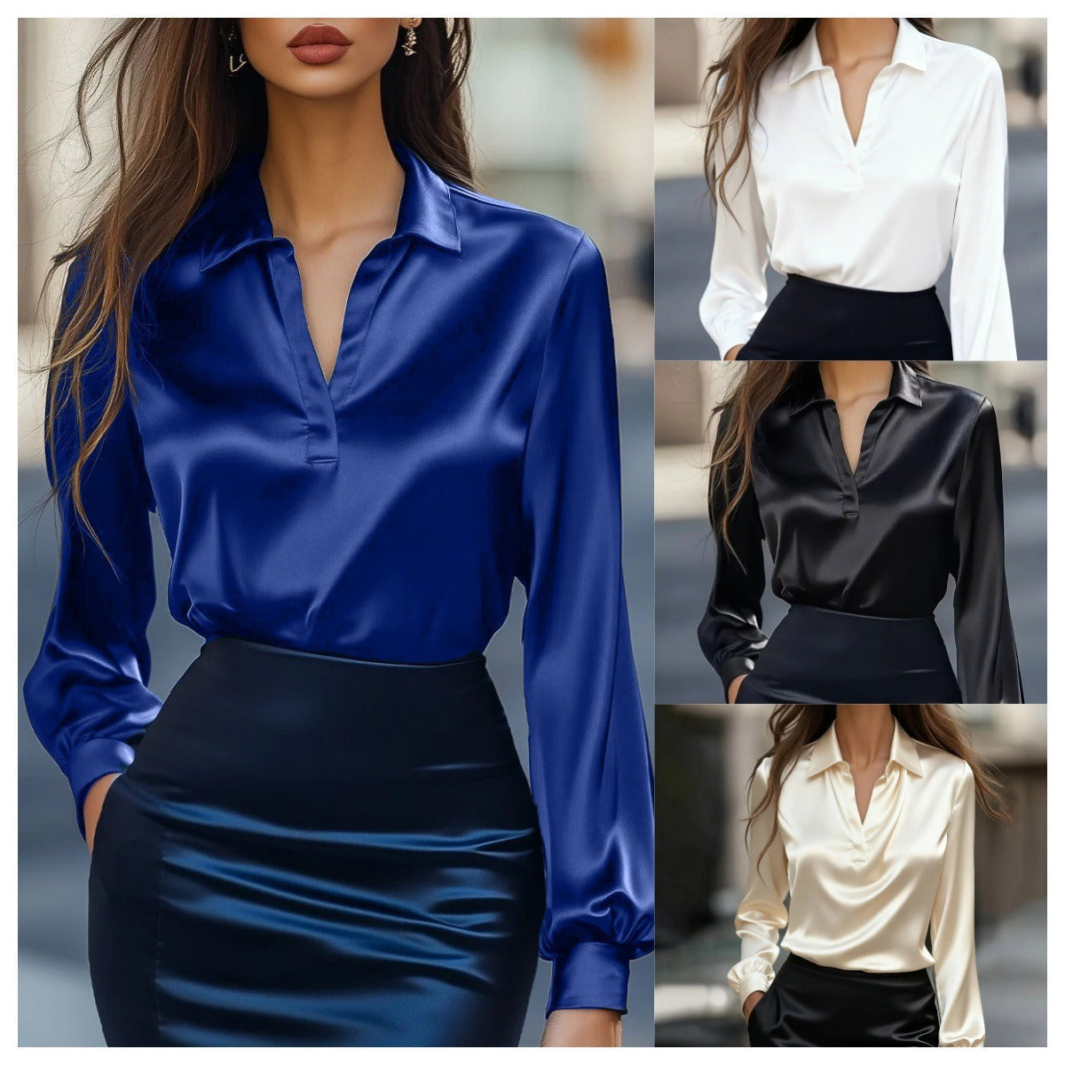 Damen Bluse Eveloria Elegantes Design - Eveloria