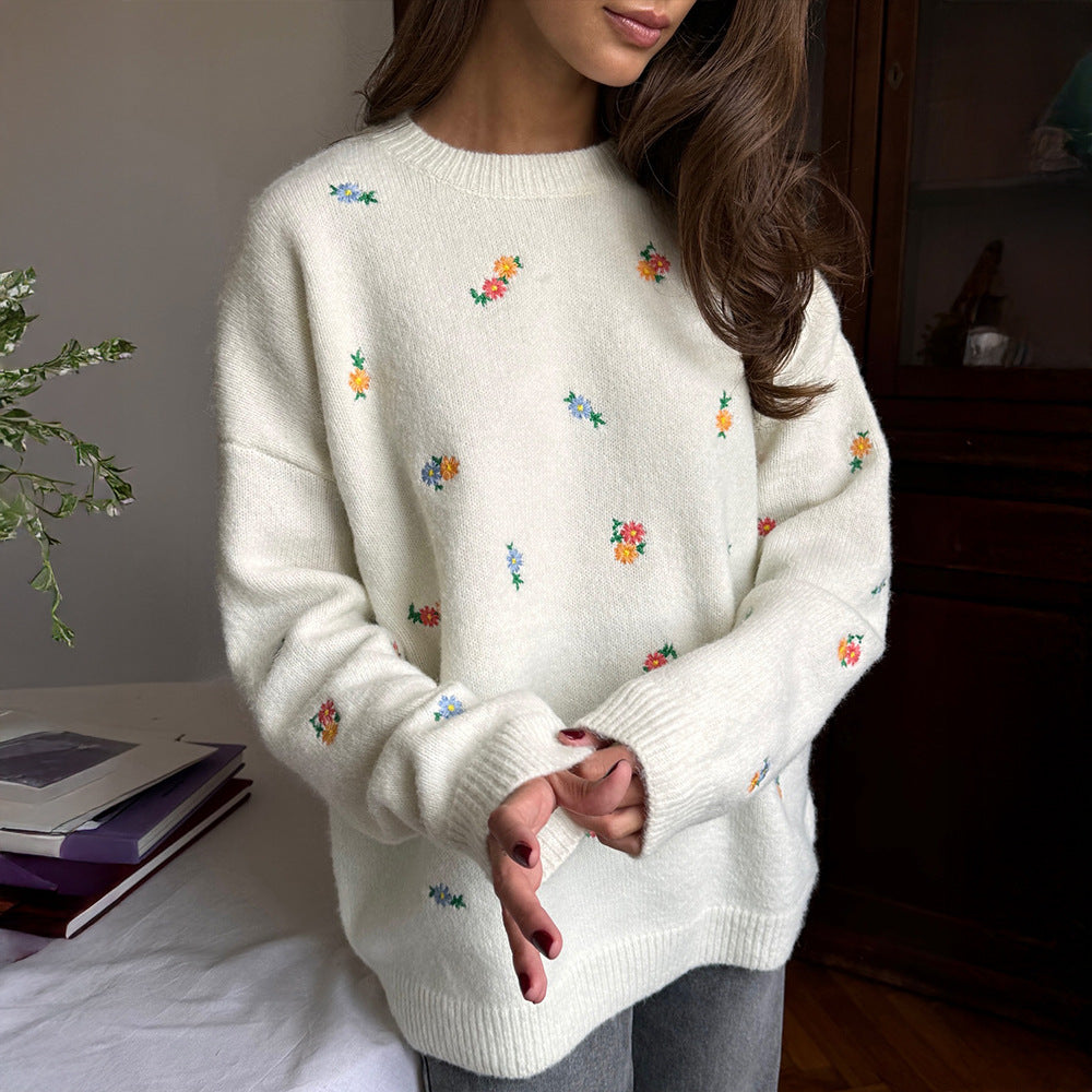 Damen Überwurf Weiches Baumwollmaterial Florales Muster Elastischer