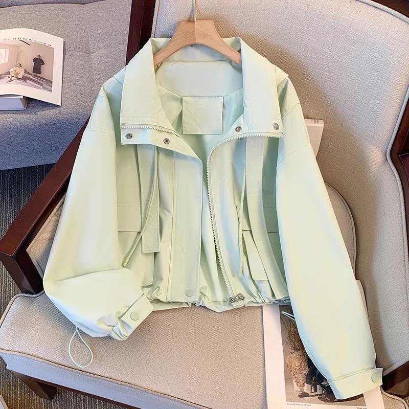 Damen Übergangsjacke Leicht Verstellbarer Bund Praktische Taschen - Eveloria