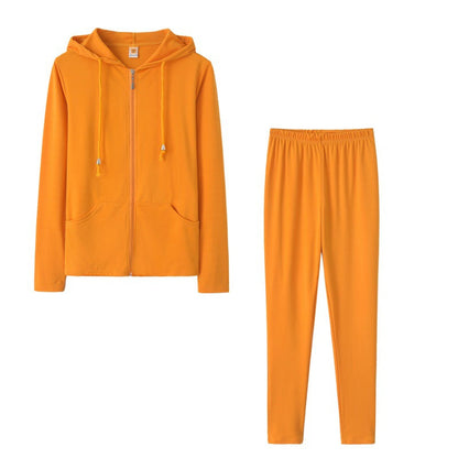 Damen Sport-Zweiteiler Kapuzenjacke und Hose Eveloria