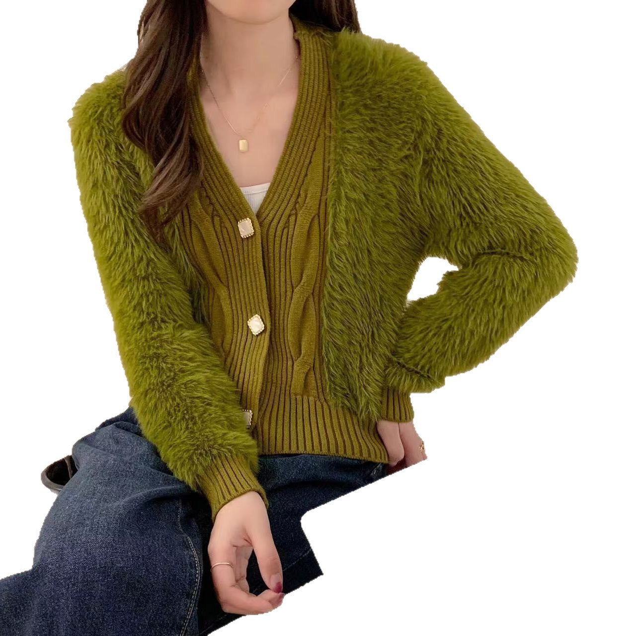 Damen Strickjacke Kuschelig Eveloria