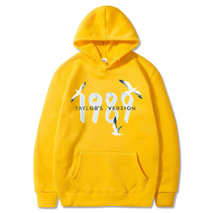 Damen Kapuzenpullover Baumwolle Vogelmotiv Eveloria