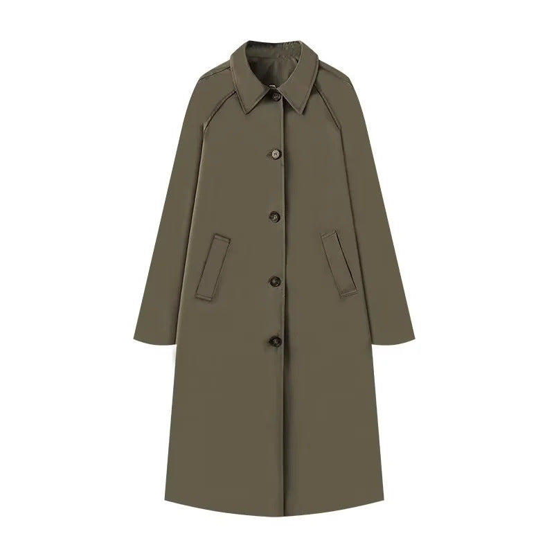 Eveloria Damen Trenchcoat Gefüttert Karomuster