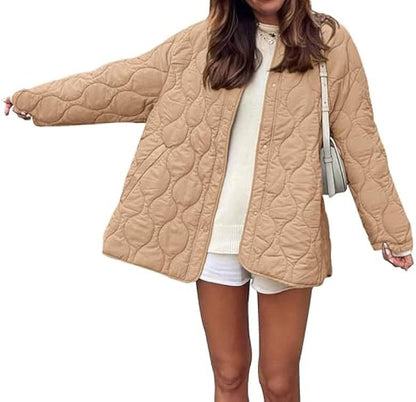 Damen Übergangsjacke Gesteppt Moderner Schnitt Eveloria