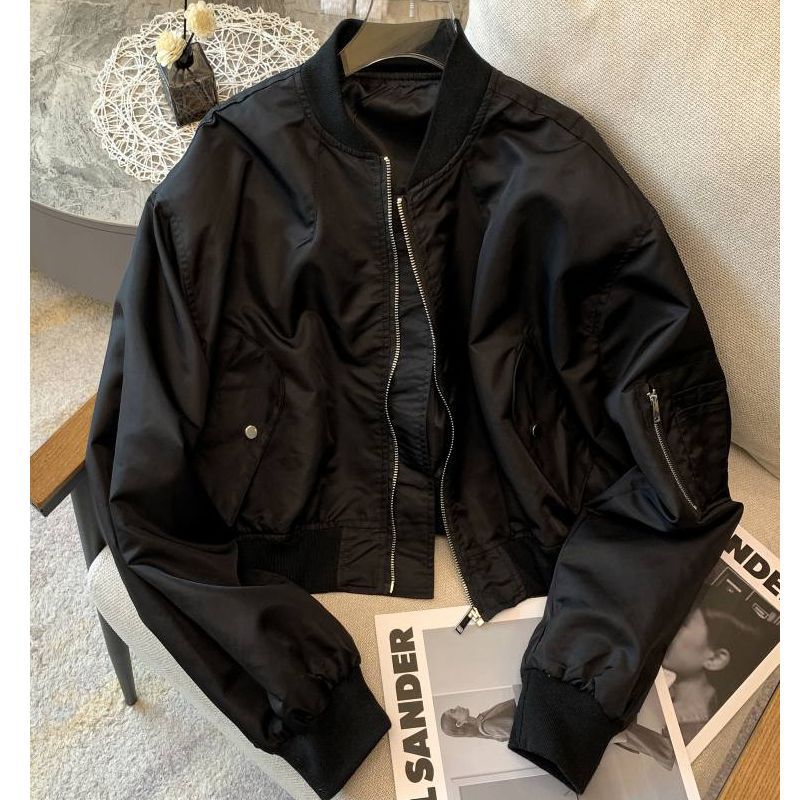 Damen Bomberjacke modisch mit Taschen Eveloria