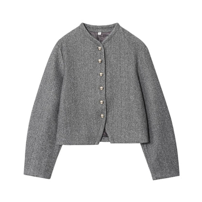 Damen Kurzjacke modisch mit Knopfleiste Eveloria