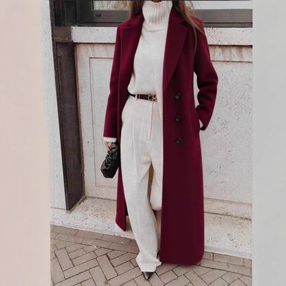 Damen Trenchcoat Leicht Tailliert Eveloria