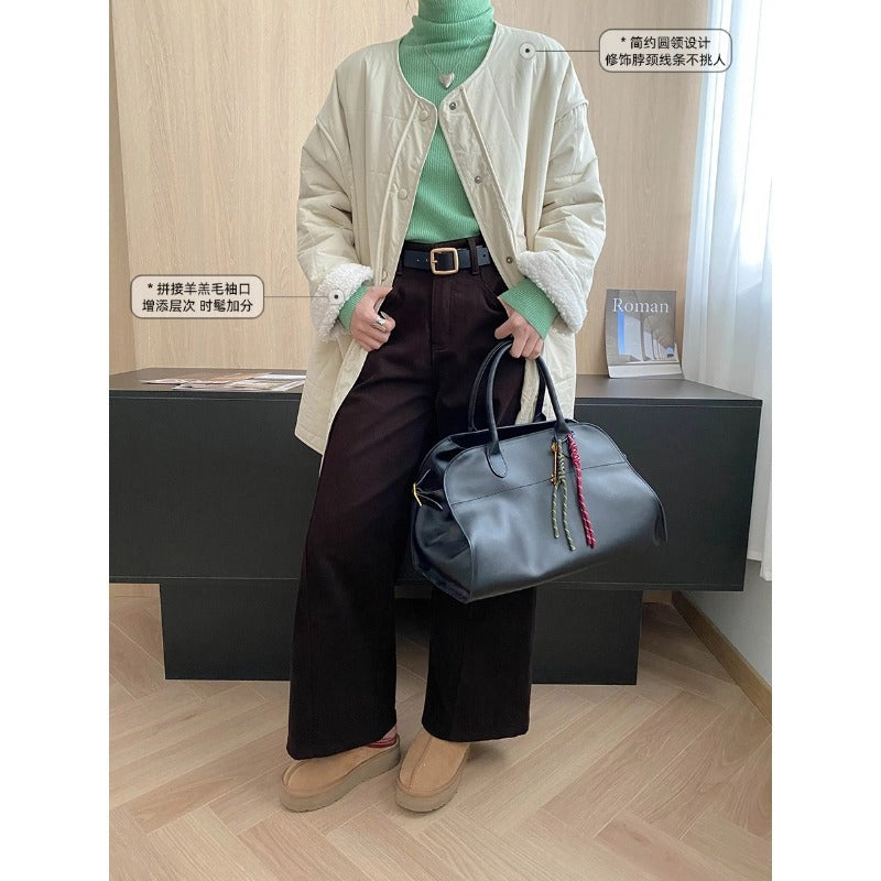 Damen Steppjacke Kuscheliges Innenfutter Praktische Taschen