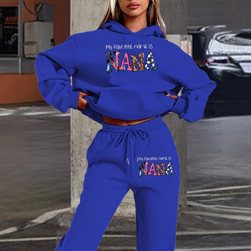 Damen Jogginganzug Bequem Mit Schriftzug Eveloria