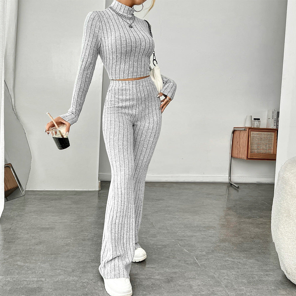 Damen Pullover Cropped Highwaist Weite Passform - Eveloria