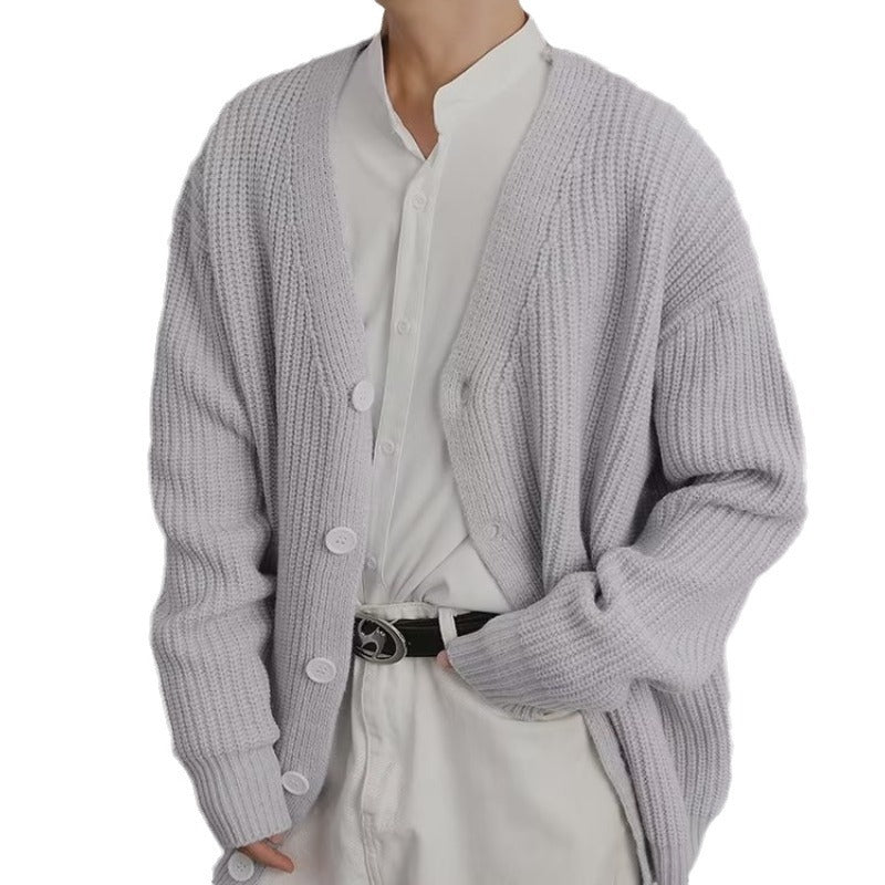 Damen Strickjacke Weicher Baumwollmix Elegante Knopfleiste