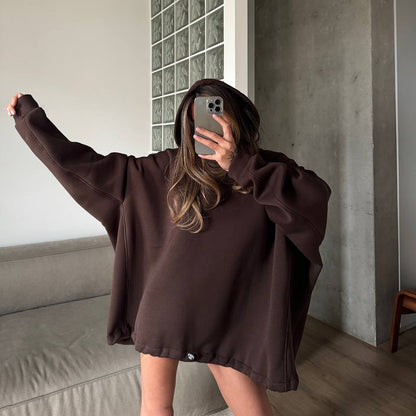Damen Oversized Kapuzenpullover Lässiger Schnitt Eveloria - Eveloria