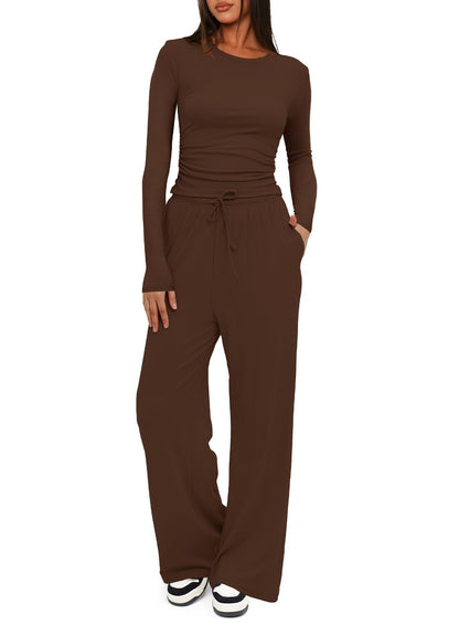 Damen Lounge-Set Langarm Eveloria