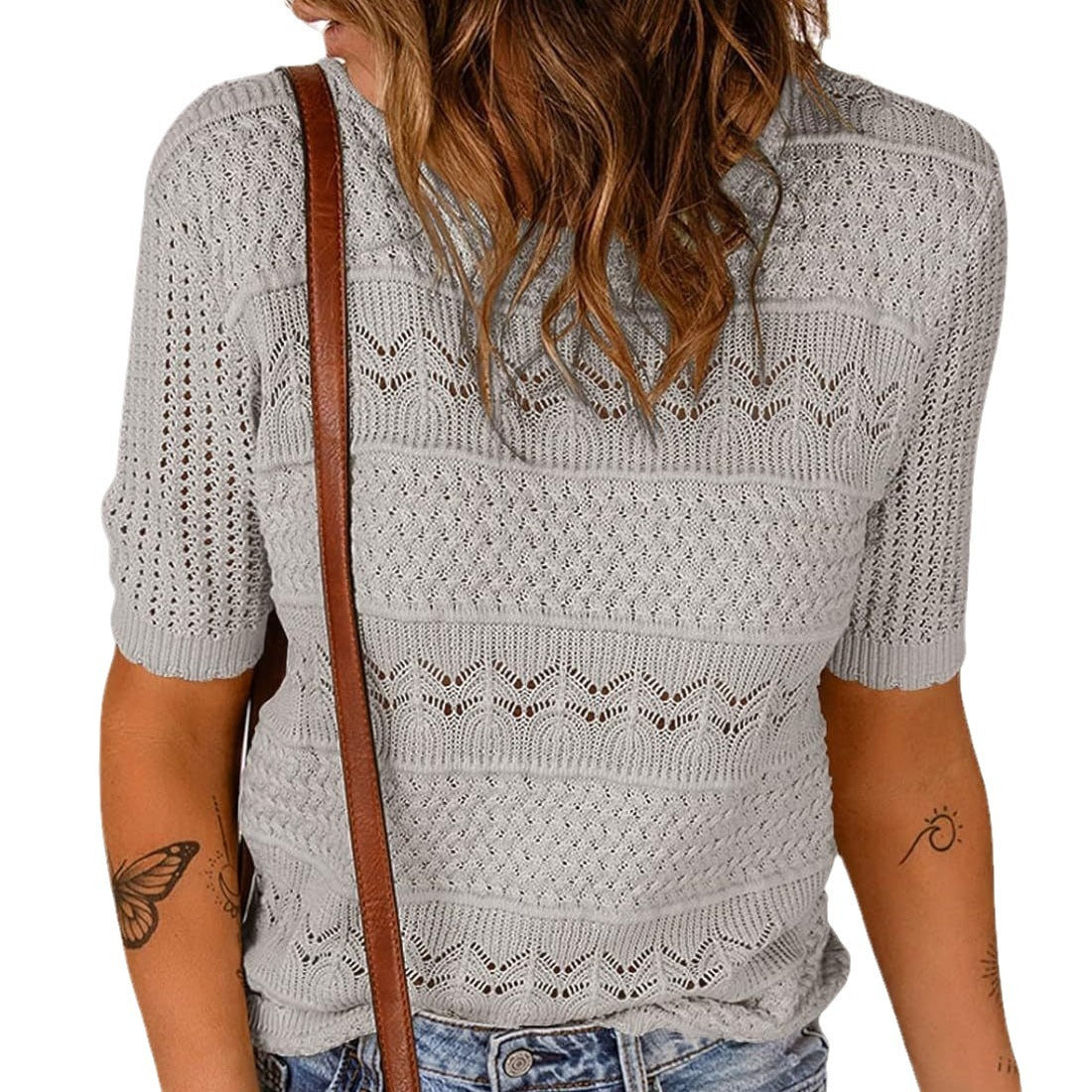 Damen Strickoberteil mit Strukturdesign Eveloria - Eveloria