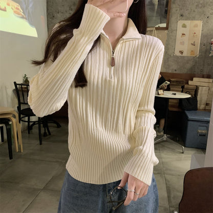 Damen Sweatshirt Stehkragen Elegant Geschnitten Eveloria