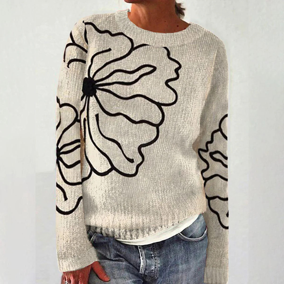 Damen Pullover Festlich Motiv Eveloria