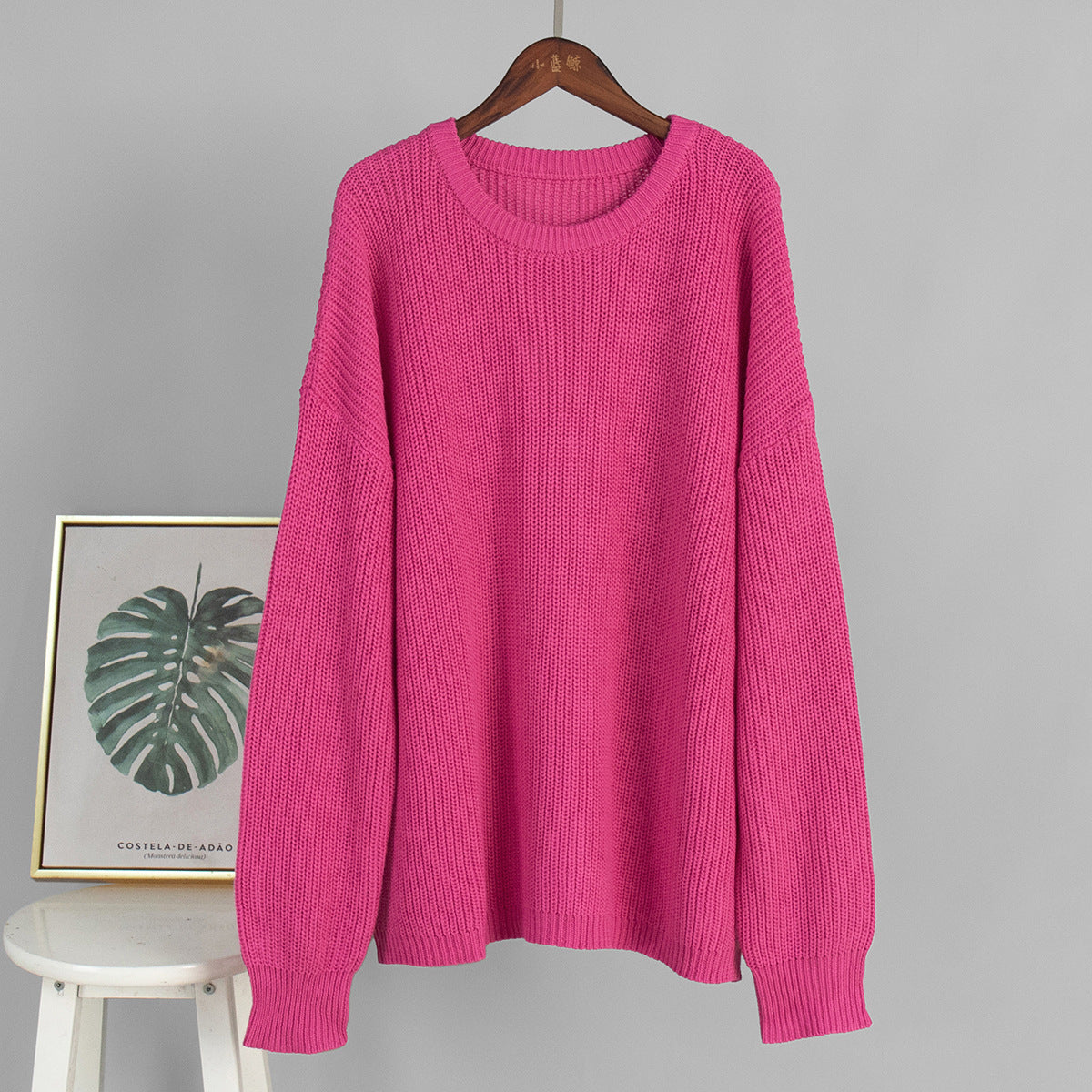 Damen Oversized Strickpullover Lässiger Schnitt Eveloria