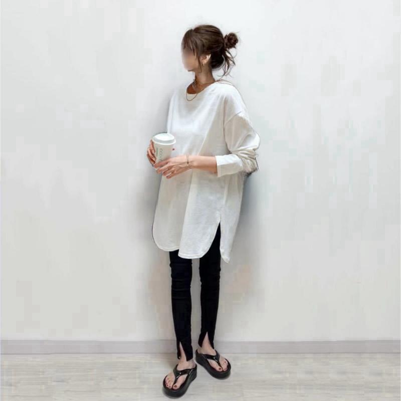 Damen Langarmshirt Asymmetrisch Eveloria