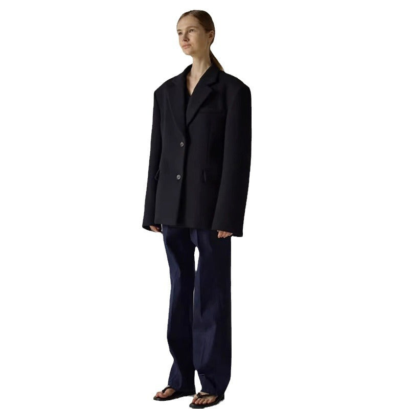 Damen Oversize Blazer mit Innenjacke Eveloria