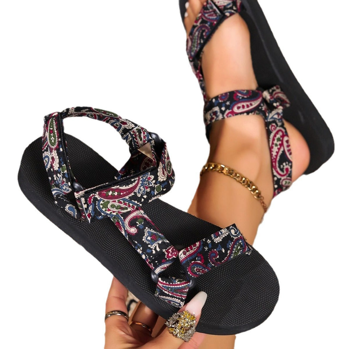 Eveloria Damen Orthopädische Sommerschuhe Bunt - Eveloria