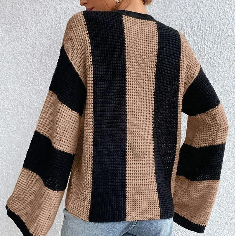 Damen Strickpullover Oversized Atmungsaktiv Eveloria