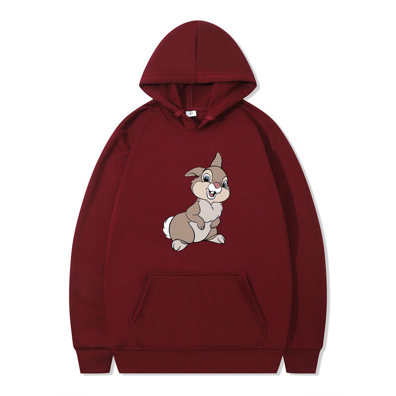 Damen Kapuzenpullover mit Hasen-Design und Kängurutaschen