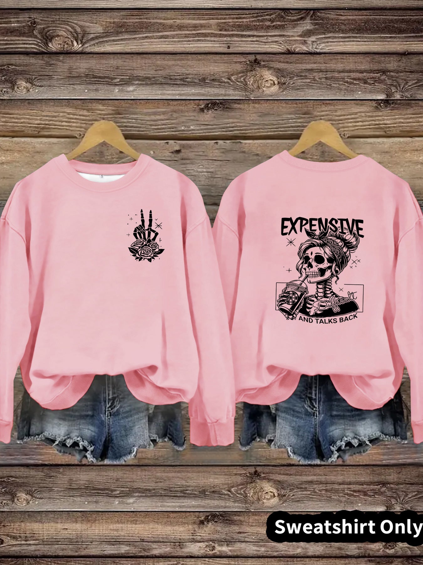 Damen Sweatshirt Kreatives Motiv Lässiger Schnitt Eveloria