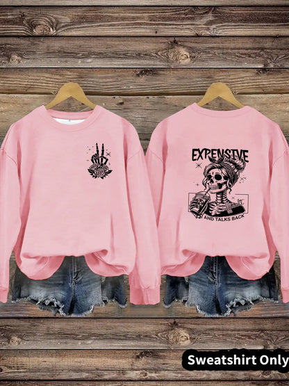 Damen Sweatshirt Kreatives Motiv Lässiger Schnitt Eveloria