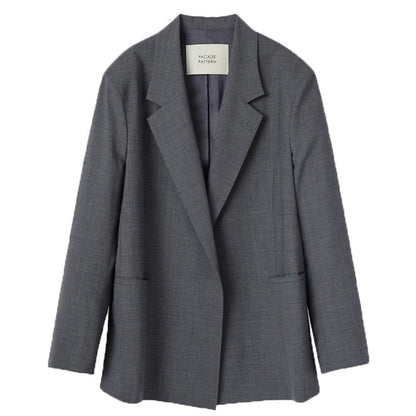 Damen Oversized Blazer Edler Schnitt Eveloria