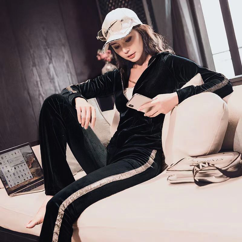 Damen Fleece-Loungewear-Set Glitzernd Eveloria - Eveloria