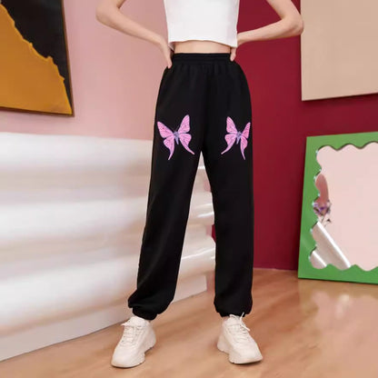 Damen Jogginghose Eveloria Bunt Schmetterling